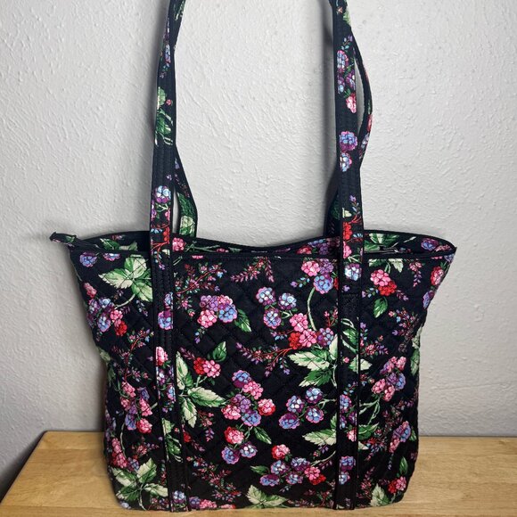 Vera Bradley Small Vera Tote in Winter Berry - Picture 3 of 10